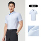 雅戈爾25春季新品【DP免燙】商務(wù)休閑純棉通勤抗皺短袖襯衫男 淺藍 42