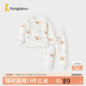 童泰（TONGTAI）嬰兒內衣套裝秋冬寶寶肩開(kāi)高腰兒童衣服TS43J198-DS棕色90cm