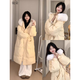 鏡朵羽絨棉服女2024新款中長款學(xué)生女生衣服棉衣冬季外套羽棉襖絨服女 韓版加厚黃色 均碼（可備注碼數(shù)）