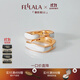 翡拉拉（fellala）「華彩緞帶」耳環(huán)女復(fù)古耳飾高級感耳扣簡約耳圈節(jié)日生日禮物 華彩緞帶耳扣|白色