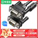 畢亞茲 VGA短線(xiàn)3+9vga連接線(xiàn)電腦顯示器線(xiàn)視頻延長(cháng)線(xiàn)15針VGA數據線(xiàn) VGA線(xiàn) 公對公 0.3米