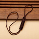 芷堯2022新款茶壺繩子紫砂壺蓋防摔繩系壺繩茶道配件經(jīng)典手工編織紅繩 經(jīng)典黑咖2條