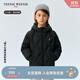 Teenie Weenie【小吐司輕羽絨】小熊童裝24冬中性三防羽絨服 黑松露小吐司（黑色） 120
