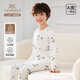 英氏（YEEHOO）7A抑菌莫代爾春夏兒童睡衣吸濕排汗中大童男女童長(cháng)袖家居服套裝