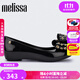 梅麗莎（melissa）蝴蝶結低跟時(shí)尚通勤休閑女士單鞋33680 黑色 38