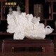 菲斯鉑亞天然玉石白菜擺件公司辦公室桌面裝飾品送客戶(hù)企業(yè)店鋪開(kāi)業(yè)禮品 玉石白菜（長(zhǎng)25厘米*重7斤）左