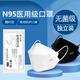 致凈 N95醫用防護口罩n95型無(wú)菌級別成人防病菌防病毒流感3D立體韓式 醫用N95 柳葉形 白色 60只【獨立包裝】