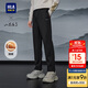 HLA海瀾之家衛褲男25山不在高系帶印花彈力褲子男冬季