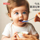 努比（Nuby）兒童餐具 寶寶輔食勺 防燙新生嬰兒吃飯勺子 感溫勺變色湯勺 4色/組