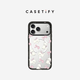 CASETIFY 森林早報系列 蝴蝶結小貓 適用于iPhone17/16/15 Air/Pro/Max  鏡面手機殼 透明黑框Magsafe iPhone 17 Pro Max