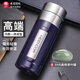 希諾（HEENOOR）保溫杯一體成型男士帶把手水杯高品質辦公禮品高端商務定制茶杯子 長款藍色-360ml-8701