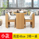 廣杉陽臺(tái)小桌椅茶桌椅組合戶外庭院家用休閑區(qū)布置收納藤編藤椅三件套 小號(hào)圓形黃色-升級(jí)款(5cm防水坐
