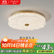 帕莎全銅吸頂燈臥室房間全光譜護眼高級感主臥家用簡(jiǎn)約圓形吸頂燈 直徑40cm-玻璃燈罩-三色變光