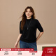 纖莉秀【輕熟風(fēng)純色針織衫】大碼女裝簡(jiǎn)約優(yōu)雅上衣胖mm2025秋新款4193 黑色 4XL