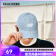斯凱奇（Skechers）男女同款運動(dòng)休閑鴨舌帽情侶款棒球帽防曬帽L319U045 藍色/00F5