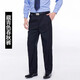 芭麥圖保安服夏裝褲子藏青 男執勤西褲夏季薄款黑藏青色褲物業(yè)春秋冬款 藏青色/偏黑色春秋褲 180(建議155-170斤)