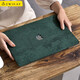 帝伊工坊 蘋果筆記本電腦保護殼macbook Pro/Air/M1超薄皮質(zhì)軟殼保護套外殼M4新款翻毛皮 墨綠 20-22Pro13：2251/2289/2338