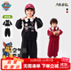 汪汪隊立大功兒童套裝潮服嘻哈機車(chē)服男寶寶運動(dòng)服男孩衣服機車(chē)套裝 黑色 120