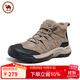 駱駝 男士戶(hù)外徒步登山鞋休閑高幫鞋 P14W342613 埃爾沙/夜黑色 44 