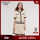 歌莉婭小香風(fēng)套裝女2025新款巨好看高級感兩件套裙1E4LAA0E0 71W杏色 M