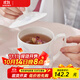 華光國瓷 簡(jiǎn)約骨瓷茶杯帶蓋 辦公室家用情侶水杯 繡球花語(yǔ) 繡球花語(yǔ) 1個(gè) 320ml