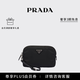 PRADA/普拉達【禮物】女士金屬徽標飾Re-Nylon小袋手拿包 黑色