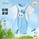 迪士尼寶寶（Disney Baby）童裝兒童連體衣米奇米妮短袖哈衣爬服柔軟舒適24年夏新品 淺藍(lán) 73
