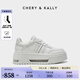 CHERY KALLY輕奢厚底氣墊休閑運動(dòng)板鞋女2025新款百搭真皮小白鞋時(shí)尚女鞋 CHERY&KALLY 白色 -增高6cm 37