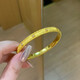 海上羅孚黃金滿鉆手鐲女新款時(shí)尚潮流999足金拉絲鐲子送女友生日禮物 包裝定金