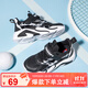 SNOOPY史努比童鞋兒童運動(dòng)鞋男童夏季網(wǎng)面鞋女童透氣單網(wǎng)鞋3835黑色29
