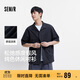 森馬（Semir）短袖襯衫男松弛肌理感度假風(fēng)襯衣2025夏上衣純色百搭109325104103