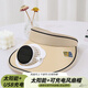 QUEEN TRIP成人帶風(fēng)扇的帽子女太陽(yáng)能風(fēng)扇帽充電兩用遮陽(yáng)防曬空頂大檐韓版男 卡其色 【太陽(yáng)能+USB充電款】