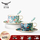 永豐源（auratic）幸福滿(mǎn)園 陶瓷咖啡杯套裝 小精致簡(jiǎn)約陶瓷杯碟 200ML咖啡杯 6頭杯碟套裝