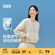森馬防曬外套|外套女短款寬松拼接網(wǎng)眼2025新款夏季涼感拼色夾克 白咖色調00315 M