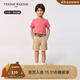 Teenie Weenie Kids小熊童裝25年款男女童純棉刺繡短袖T恤衫打底衫 迷你小熊-紅色 (偏小選大一碼) 120 cm
