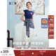 兩三事蘋(píng)果舞會(huì ) 2025夏季新款小清新格子布拼接假兩件刺繡連衣裙 拼色 L