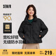 森馬（Semir）羽絨服女冬季薄款90絨子防潑水防風(fēng)千鳥(niǎo)格設計感外套101724113012