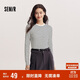 森馬（Semir）[商場同款]長袖T恤女緊身簡約百搭2025春圓領(lǐng)打底衫101125101007
