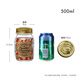 BORMIOLI ROCCO進(jìn)口燕窩分裝瓶可蒸煮家用食品級密封罐耐高溫果醬花膠玻璃瓶 500毫升單只 贈(zèng)不銹鋼蓋