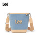 Lee官方女包牛仔帆布水桶包女2025新款斜挎包通勤時(shí)尚單肩包腋下包 復古淺牛仔藍