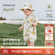 babylove嬰兒連體衣夏季竹棉山茶紗布和尚服男女寶寶哈衣薄款透氣衣服夏裝 檸香入夢(mèng) 90cm