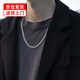 曲邦古巴鏈鈦鋼項(xiàng)鏈男男士鏈子吊墜情侶項(xiàng)鏈男生潮男飾品簡約鎖骨鏈 港風(fēng)鈦鋼條鏈【55cm*0.6cm】