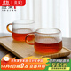 雅集茶杯棱影品茶杯耐熱透明小茶杯小資杯品茶杯功夫茶具茶具配件