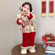迪士尼寶寶女小童過(guò)年服唐裝冬季女寶寶加絨加厚漢服冬裝小女孩中國風(fēng)兩件套 圖片色 100 建議90-100cm3-4歲cm