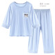 迪士尼兒童睡衣套裝男童莫代爾家居服薄款短袖空調(diào)服 T20267藍(lán)色 170cm 