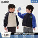 馬·拉?。∕.Latin）/童裝兒童羽絨服冬新款男小童網(wǎng)球拍印花輕薄羽絨服 藏青 120cm