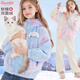 Hello Kitty玉桂狗女童外套2026秋冬新款洋氣兒童毛毛衣保暖大童加絨加厚童裝 藍紫 160cm