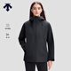 迪桑特（DESCENTE）女士防風(fēng)防水透沖鋒衣 抓絨內膽三合一3L兩件套 BK-黑色 M (165/84A)