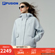 FILA FUSION斐樂(lè )潮牌羽絨服兩件套女2025冬新款時(shí)尚休閑保暖外套 晨灰藍-LB L 170/88A/L