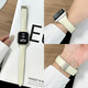 方哲品牌原裝適用蘋(píng)果表帶iwatch磁吸s9真皮s10手表帶iwatch8/7/6/5/4/se輕奢女款 【白色】荔枝紋折疊|磁吸扣便捷佩戴 適用iwatch10【42MM表盤(pán)】
